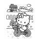 Vinilo especial "Hello Kitty bicicleta"