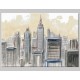 Pintura mixta "View Manhattan"